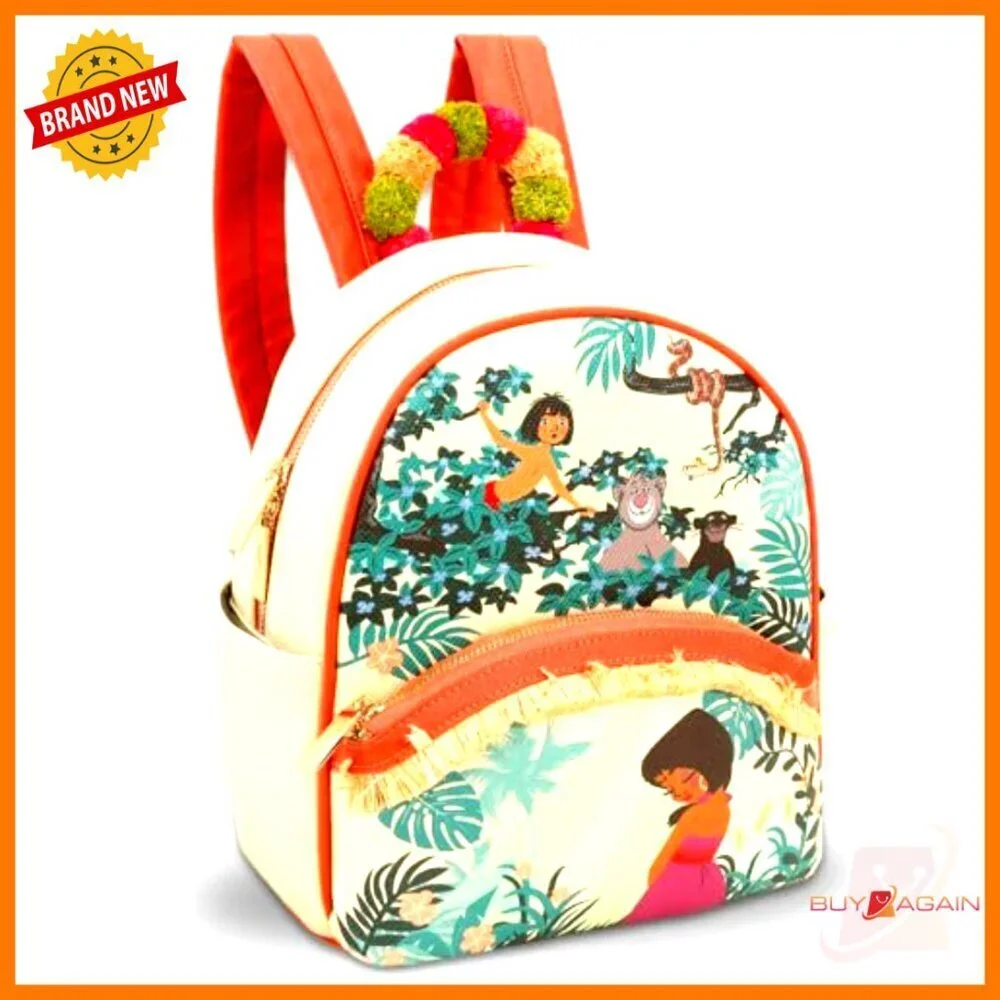 Mini Leather Backpack for Women, 12-Inch Fashion Purse with Tattoos Bundle